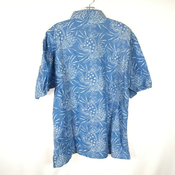 NWT Sri Rezeky Filigree Floral Print HawaiianTop - Picture 3 of 3